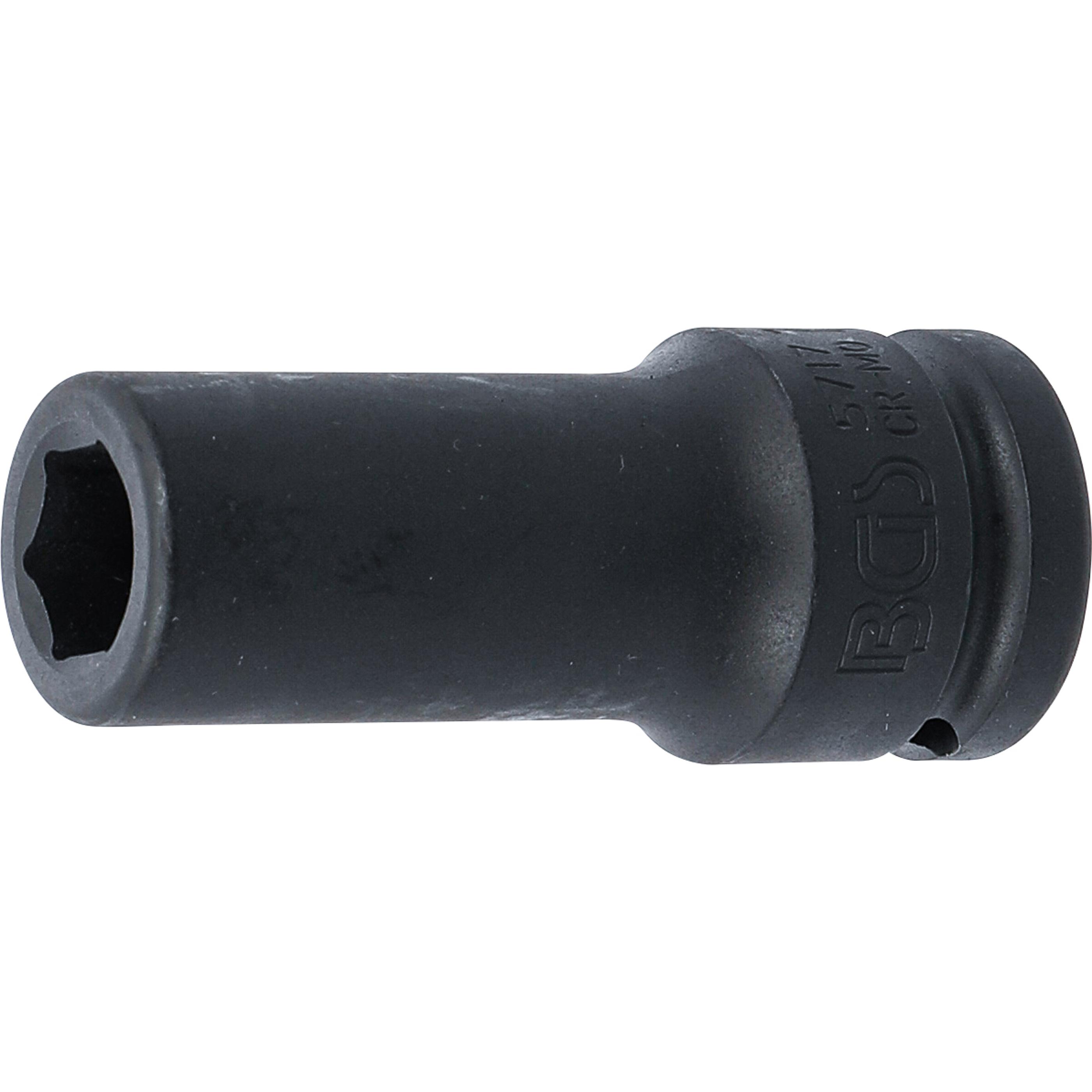 BGS, Steckschlüssel + Stecknuss, Kraft-Steckschlüssel-Einsatz Sechskant, tief Antrieb Innenvierkant 20 mm (3/4") SW 17 m...