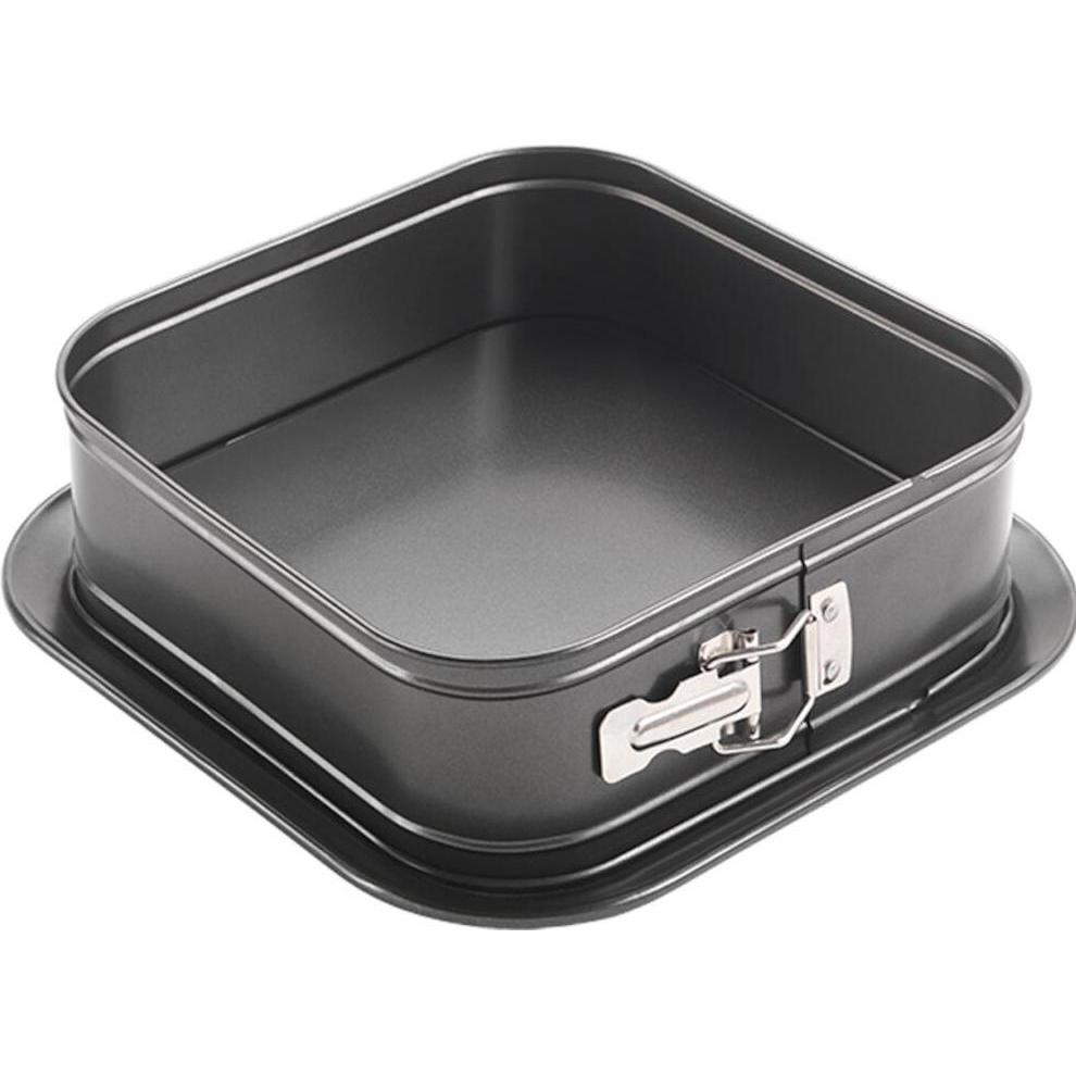 Metaltex Teglia a forma di molla "Superior" 24 x 24 cm, Teglia + Stampi da forno, Nero