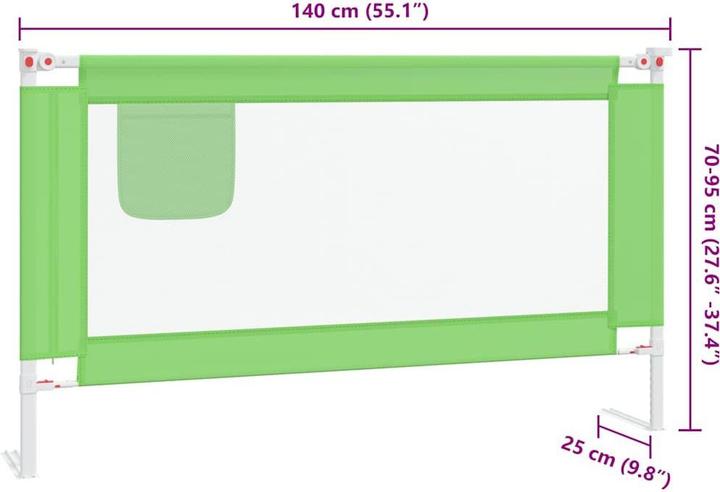 Actual product image vidaXL Bettgitter (140 x 25 x 70 cm)