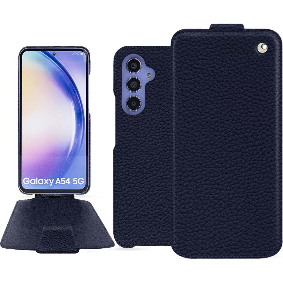 Noreve Lederschutzhülle vertikal (Samsung Galaxy A54 5G), Smartphone Hülle, Violett
