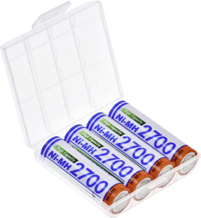 Produktbild Panasonic HR-3U + Akkubox (4 Stk., AA, 2700 mAh)