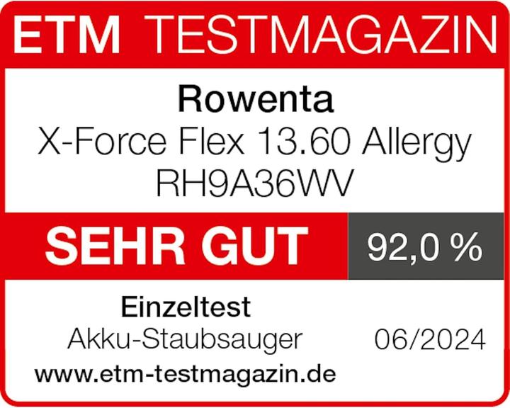 Immagine prodotto Rowenta RH9A36WV X-Force Flex Allergy