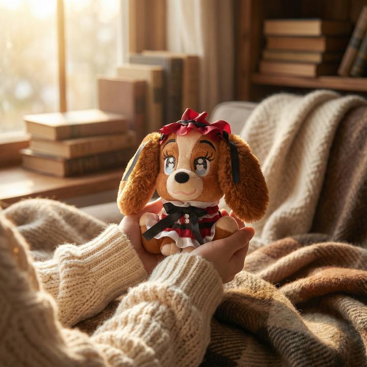 Actual product image Disney Lady plush key ring