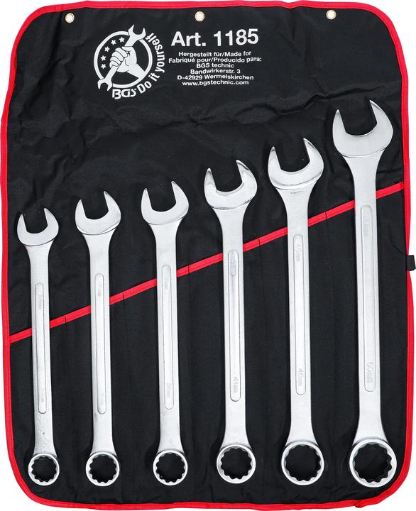 Immagine prodotto BGS Set di tenditori combinati | XXL | 34 - 50 mm | 6 pezzi. (50 mm, 41 mm, 34 mm, 46 mm, 38 mm, 36 mm)