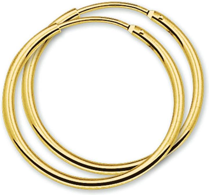 Produktbild Sparkle14 Ohrringe Rundrohr - 32 mm - Gold (Gelbgold)