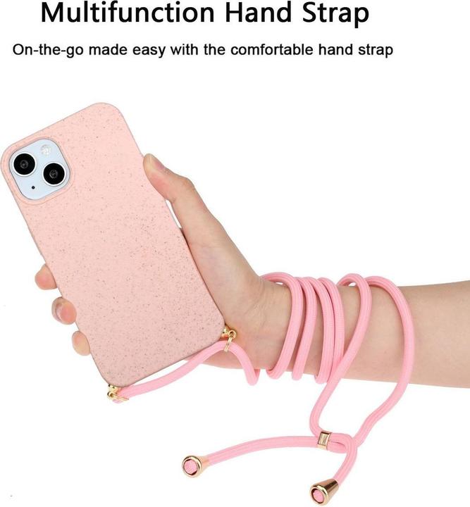 Produktbild König Design Handykette Hülle Handy Schutz für Apple iPhone 15 Case Cover Bumper Etuis Kette