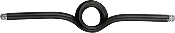 Produktbild Star Piercing Barbell-Stab schwarz Schleife (ohne Messing, Chirurgenstahl 316L)