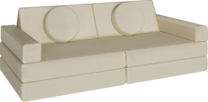 Image du produit tectake Canapé de jeu Lilly, 8 pièces, avec fonction de couchage (Canapé pour enfants)