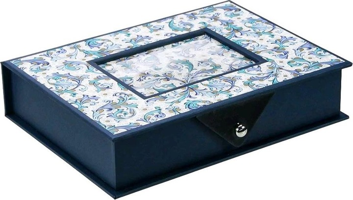 Safe blau Ringkassette Leonardo für Ringegross
