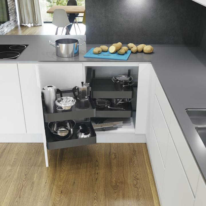 Produktbild Vauth-Sagel VS COR Fold Eckauszug Set Planero KB 900 mm links lava (1 Stk.)
