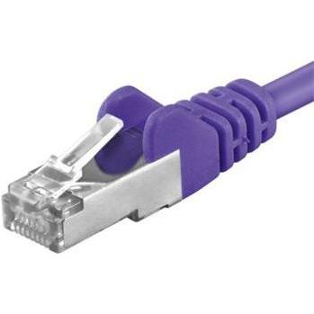 PremiumCord Patch kabel CAT6a S-FTP, RJ45-RJ45, AWG 26/7, fialovÃ¡ (S/FTP, CAT6a, 3 m), Netzwerkkabel