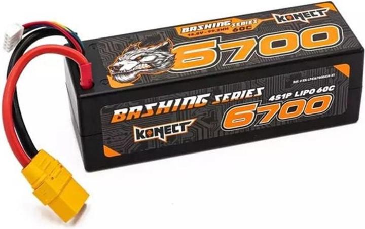 Konect RC-Akku LiPo 6700 mAh 14.8 V 60C Bashing (14.80 V, 6700 mAh)