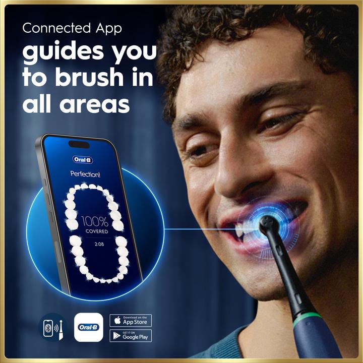 Immagine prodotto Oral-B Oral B - iO9 Electric Toothbrush - Sapphire Blue - 2 Brush Head, Charging Travel Case