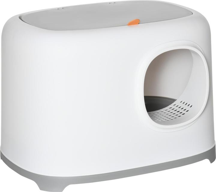 PawHut Katzentoilette mit kompaktem Design (Katzenklo geschlossen)