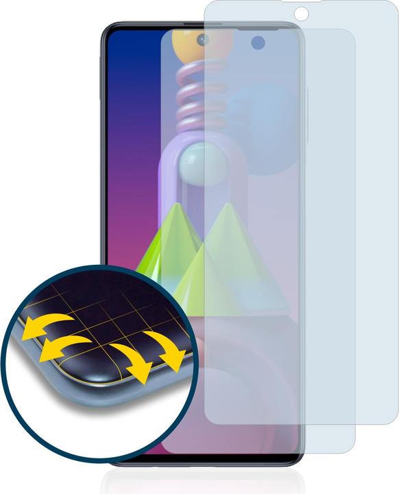 Produktbild BROTECT Full-Cover Displayschutz (2 Stück, Samsung Galaxy M51)