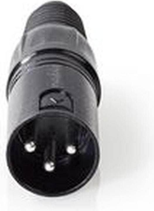 Immagine prodotto Nedis Connettore XLR | diritto | spina | nichelato | a saldare | diametro ingresso cavo: 5,0 mm | Me (XLR)