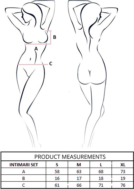 Produktbild Passion - Intimari Bh + Hã–Schen Set Schwarz L/Xl (L, XL)