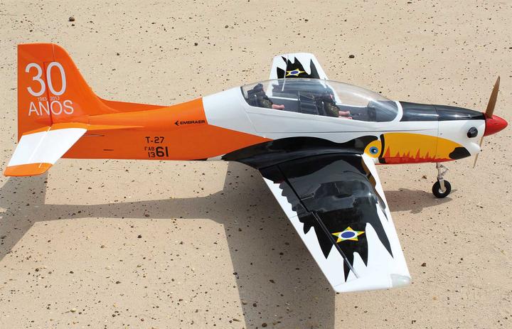 Produktbild Seagull Models SG-Models ) Embraer T-27 Tucano 85" 35-40cc OHNE Einziehfahrwerk (Motorflugzeug)