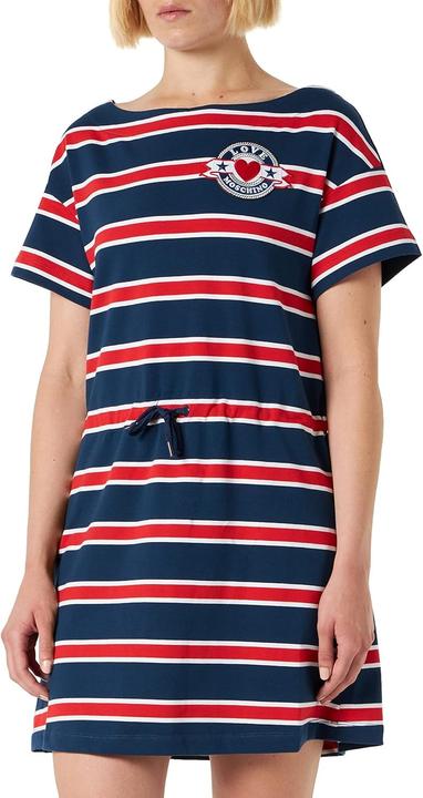 Produktbild Love Moschino Dames Kurzarmkleid Regular Fit mit Herz-Patch (38)