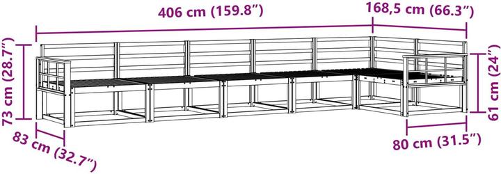 Produktbild vidaXL Outdoor-Sofa