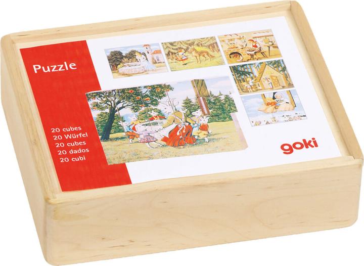 Actual product image Goki Wooden block puzzle fairy tale (20 pieces)
