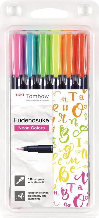 Produktbild Tombow Fudenosuke Neon (6x)