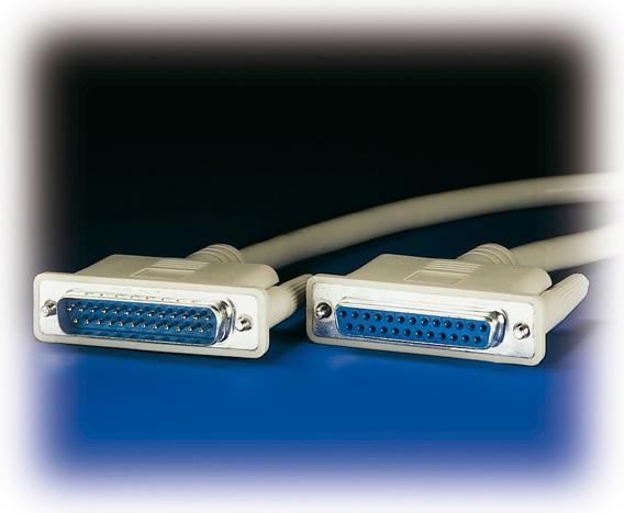 Produktbild Roline Serielles Kabel, Stecker Sub-D 25 / Buchse Sub-D 25 (6 m, VGA)
