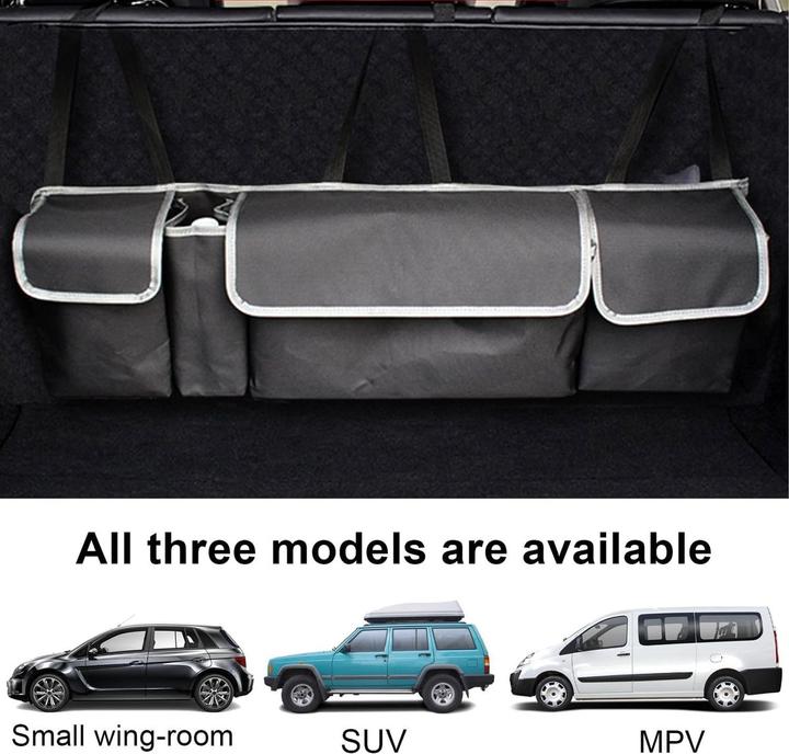 Produktbild König Design Kofferraum Rücksitz Organizer Tasche Rückenlehnentasche Rückenlehnenschutz Set