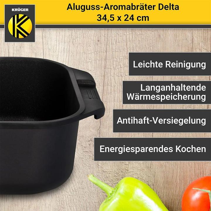 Produktbild Krüger Aluguss-Bräter (Bräter + Schmortopf, Aluminium)