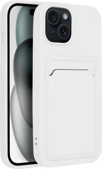 Image du produit OEM Back panel cover CARD case for IPHONE 15 white (Apple iPhone 15)