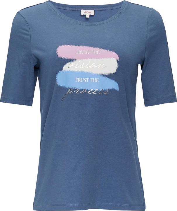 Produktbild s.Oliver T-Shirt Elastisches T-Shirt mit Frontprint (36)