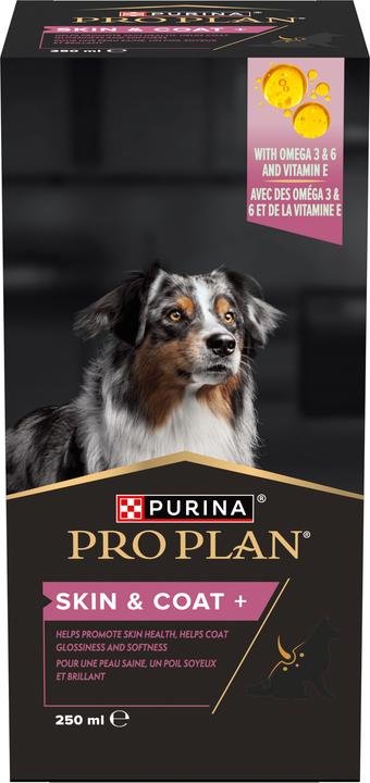 Actual product image Pro Plan Dog Food Supplement Skin & Coat+ 250 ml (Adult, 4 pcs., 280 g)