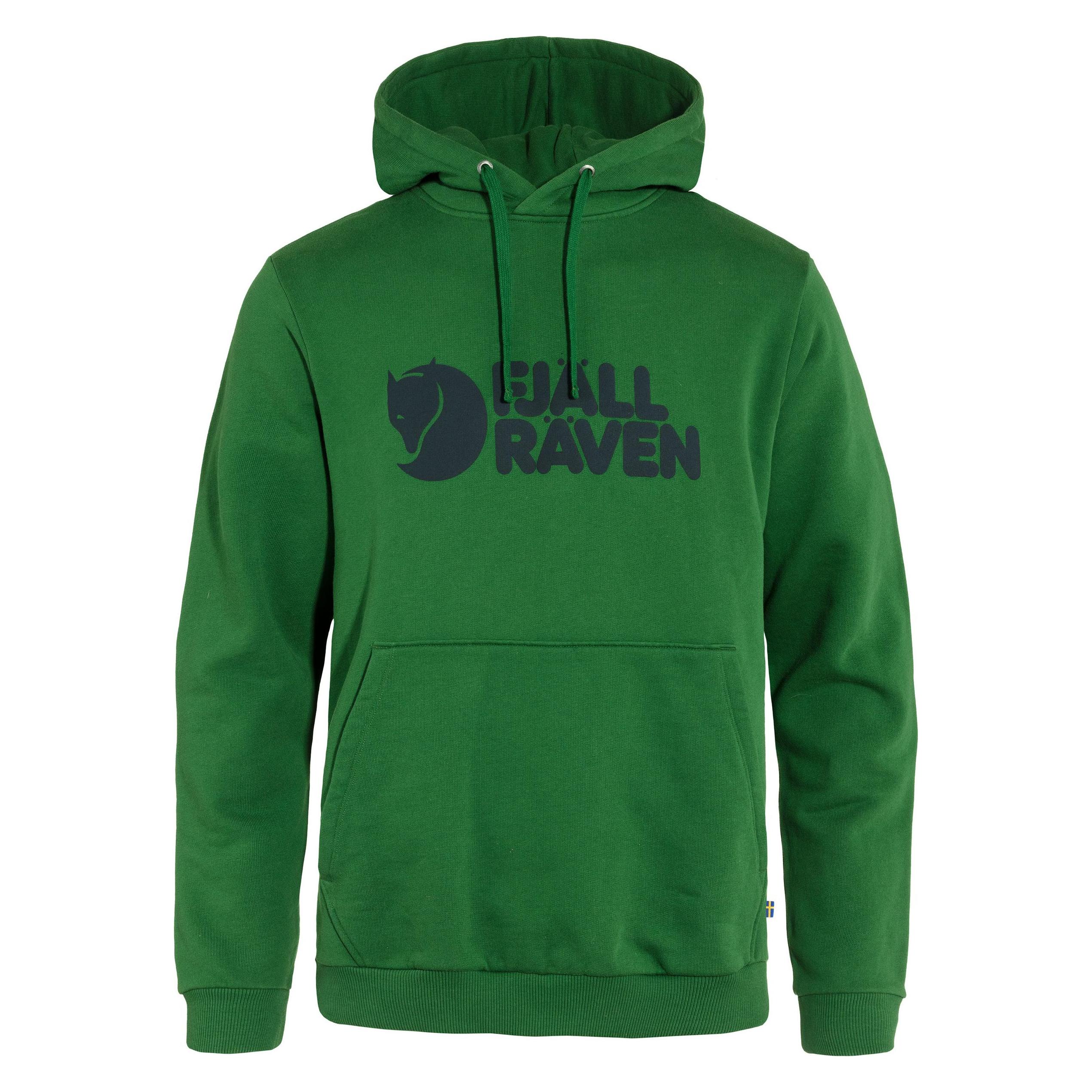 Fjällräven, Herren, Pullover, Logo Hoodie, Grün, (S)