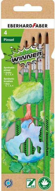 Produktbild Faber-Castell EBERHARD FABER Green Winner Pinsel-Set 4-teilig