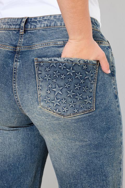 Image du produit Angel of Style Jean Nora jambe large, délavage tendance (50)
