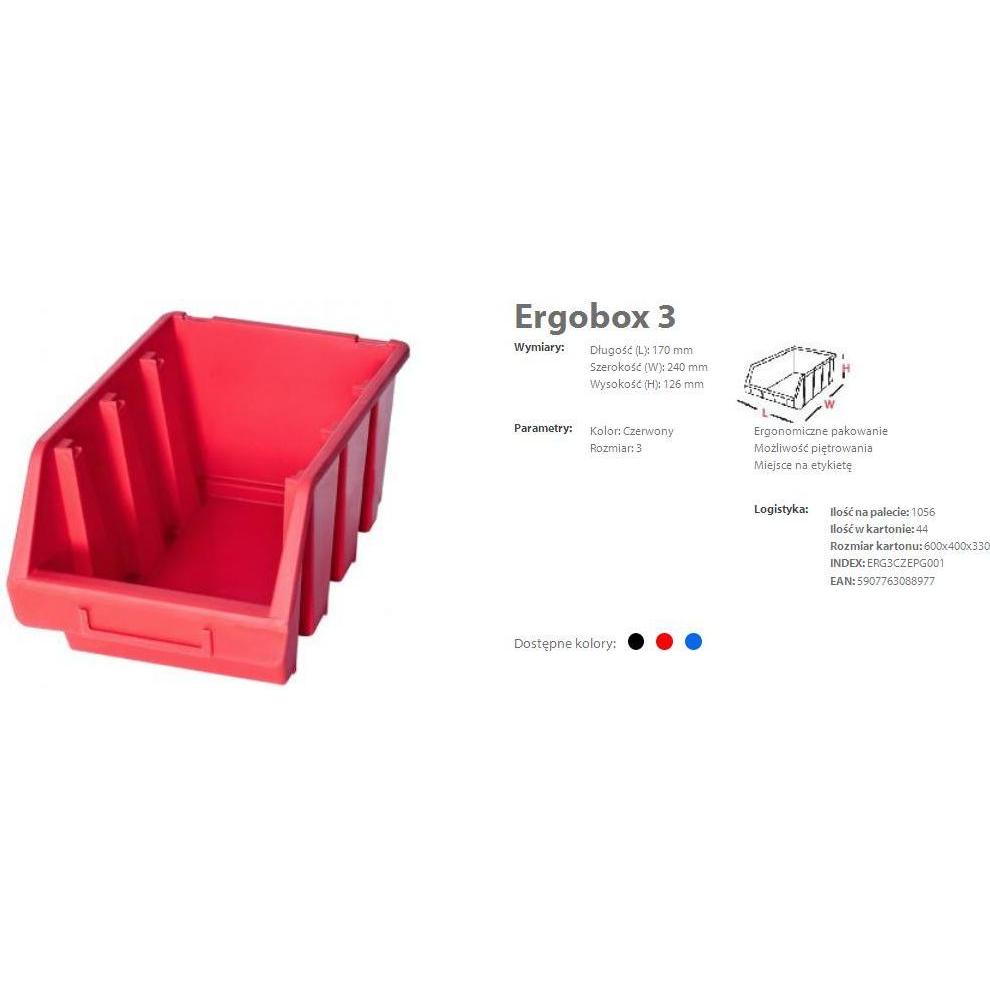 Patrol Patrouille Ergobox 3 Rot, 170 x 240 x 126 mm, Katzenklo