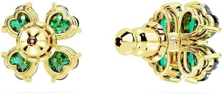 Produktbild Swarovski Idyllia Ohrstecker Glücksklee Grün Gold (Metall)