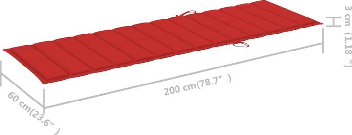 Produktbild vidaXL Sonnenliege (200 cm)