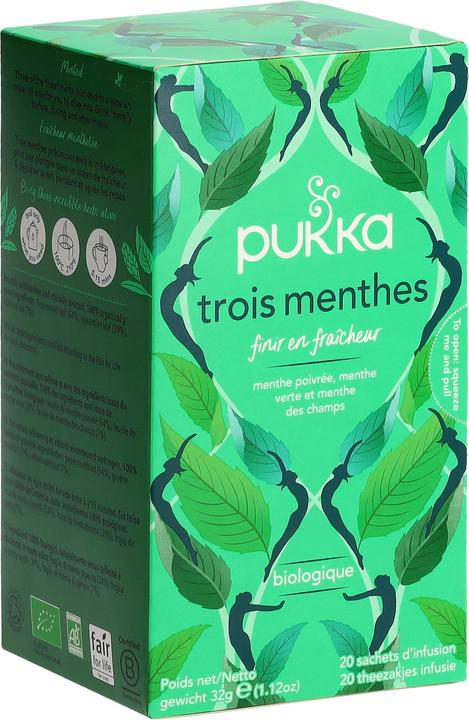 Actual product image Pukka Three Mint Organic (32 g)