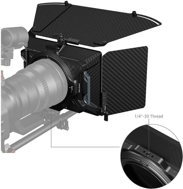 Image du produit SmallRig Lightweight Multifunctional Matte Box (ø114mm) Basic Kit (Boîte de tapis)