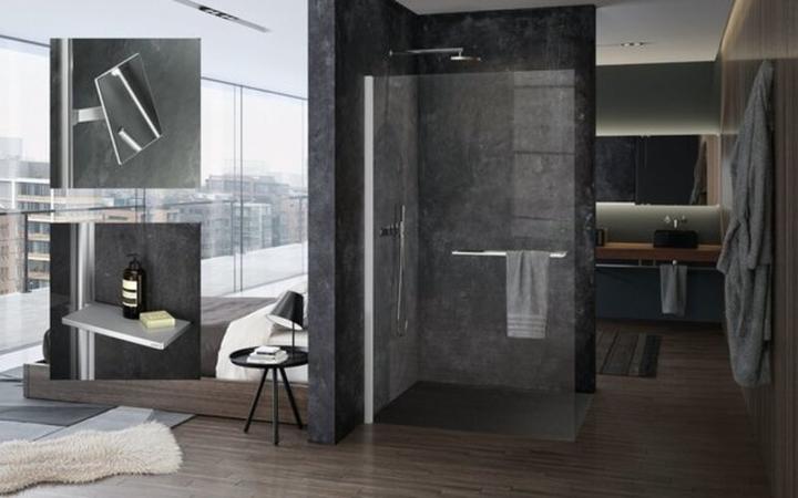 Immagine prodotto Hüppe Pannello laterale Select+, singolo, traversa, spessore vetro 8 mm, larghezza 750 mm (211 cm, 75 cm, 200 cm)