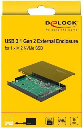 Image du produit Delock USB-C 3.1 Gen2 pour les SSD M.2 NVME (M.2, M.2 2230, M.2 2242, M.2 2260)