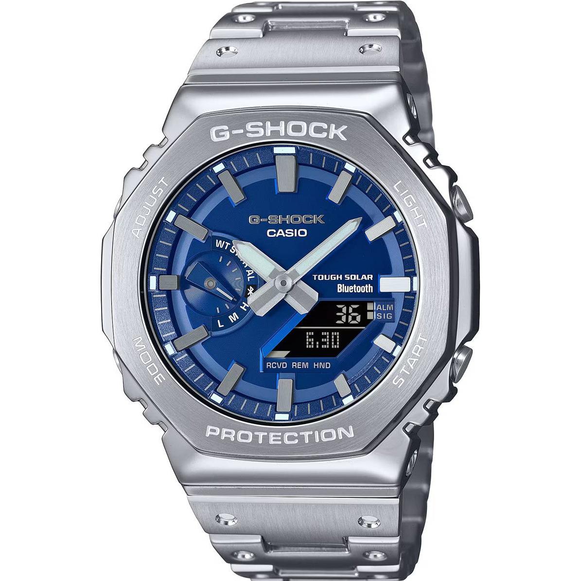 G-Shock Blu/Argento Orologio Da Polso, Gm-B2100ad-2Aer, (Orologio Sub, 44 Mm)
