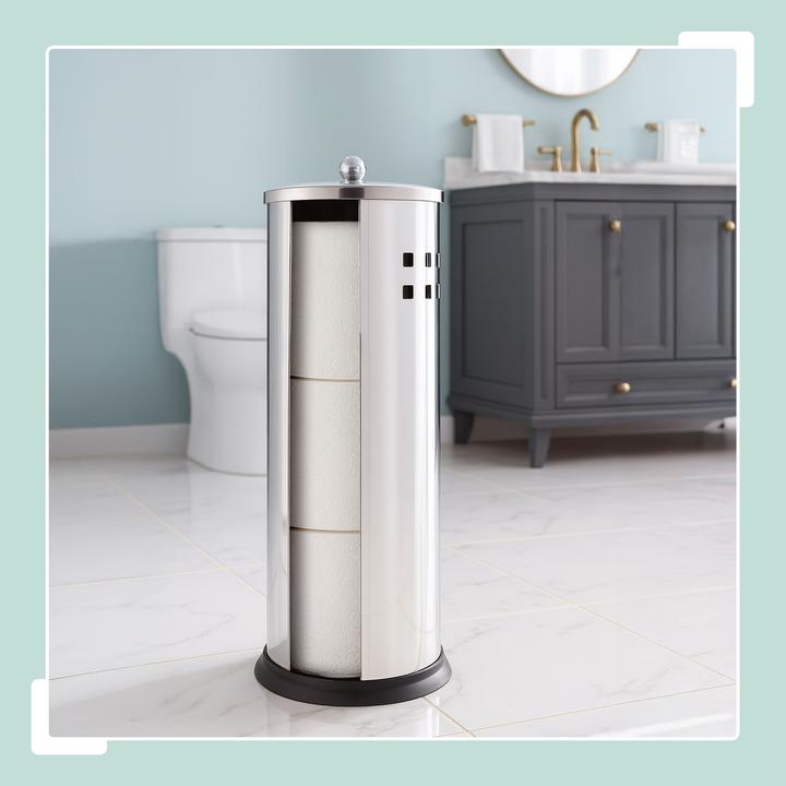 Actual product image Relaxdays Toilet paper holder