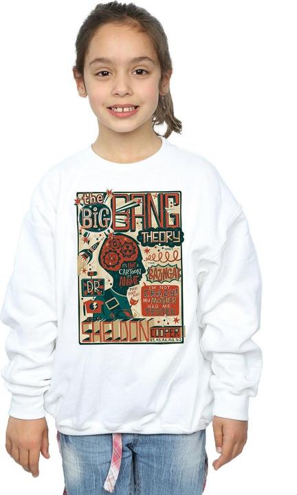 Actual product image Big Bang Theory Girls Infographic Poster Sweatshirt (128)