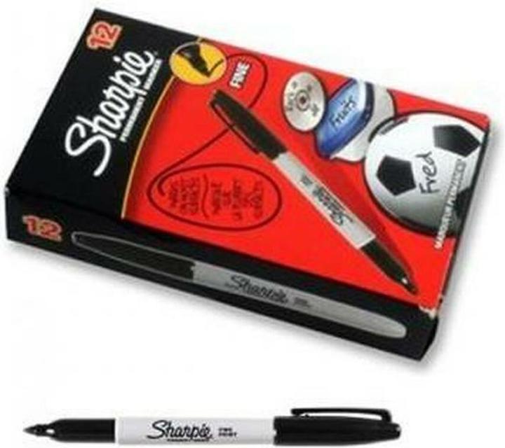 Immagine prodotto Sharpie Marcatore permanente punta del proiettile da 0,9 mm, fine, nero (12 x)