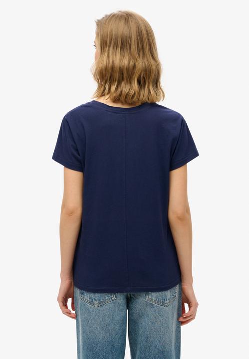 Actual product image Superdry Suika Metallic Relaxed Vee Tee (XS)