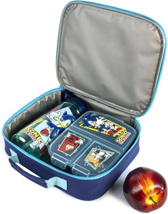 Immagine prodotto Sonic The Hedgehog Borsa per il pranzo e bottiglia Gotta Go Fast