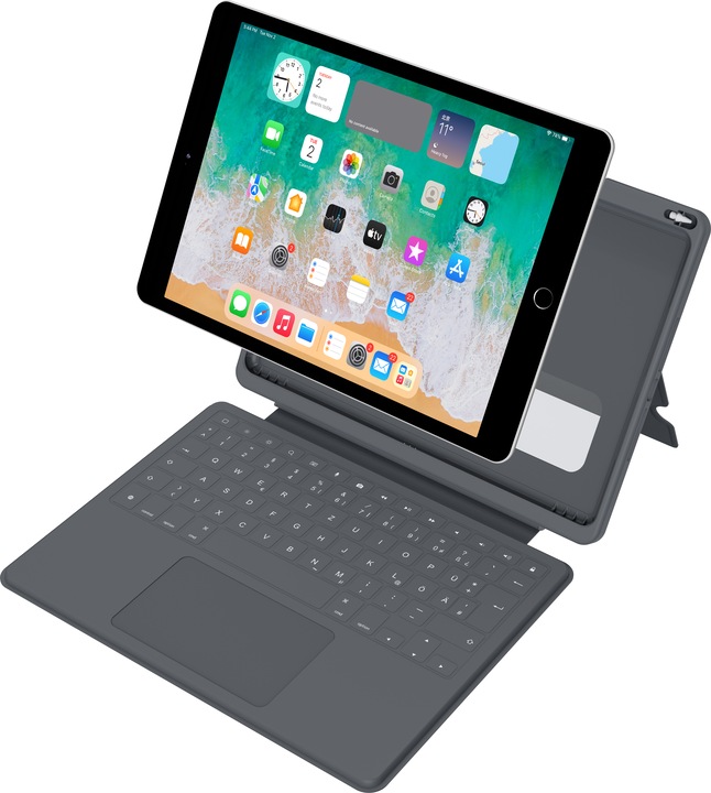 Immagine prodotto Deqster Tastiera intelligente e robusta (DE, IPad 10.2 (2019/2020/2021))