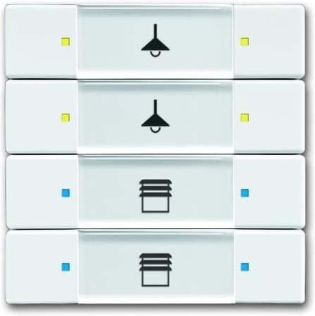 Actual product image Busch-Jaeger Push-button sensor KNX PowN UP std-ws glz 4f 2CKA006117A0235
